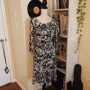 saint tropez west long sleeve dress | size 4
